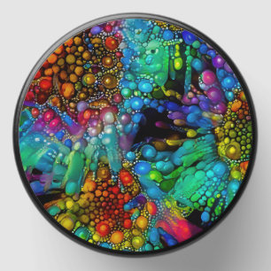 Psychedelic Bubble Burst Abstract Daisies Mini Candle Favors
