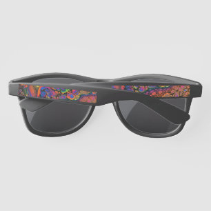 Psychedelic bubbles slip on shoes sunglasses