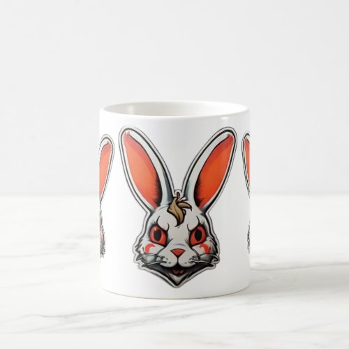 Psychedelic Bunny psycho classic mug