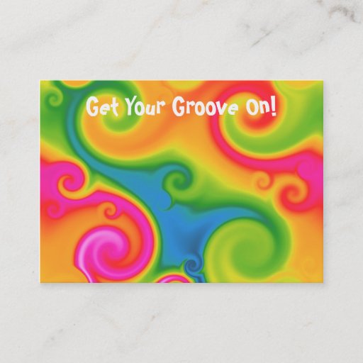 Customizable Psychedelic Business Card