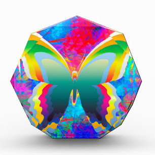 Psychedelic Butterflies   Acrylic Award