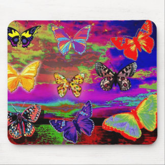 psychedelic Butterflies  Mousepad