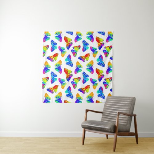 Psychedelic butterflies tapestry