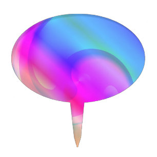 Psychedelic Cake Topper