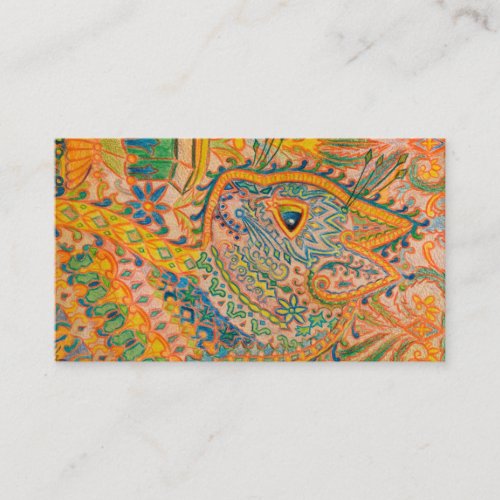 Psychedelic Cat by Louis Wain Business Card