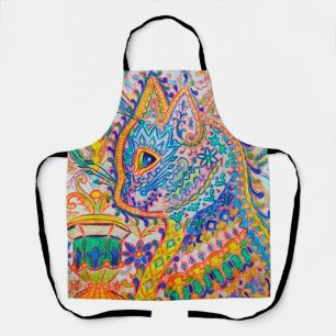 Psychedelic Cat, Louis Wain Apron