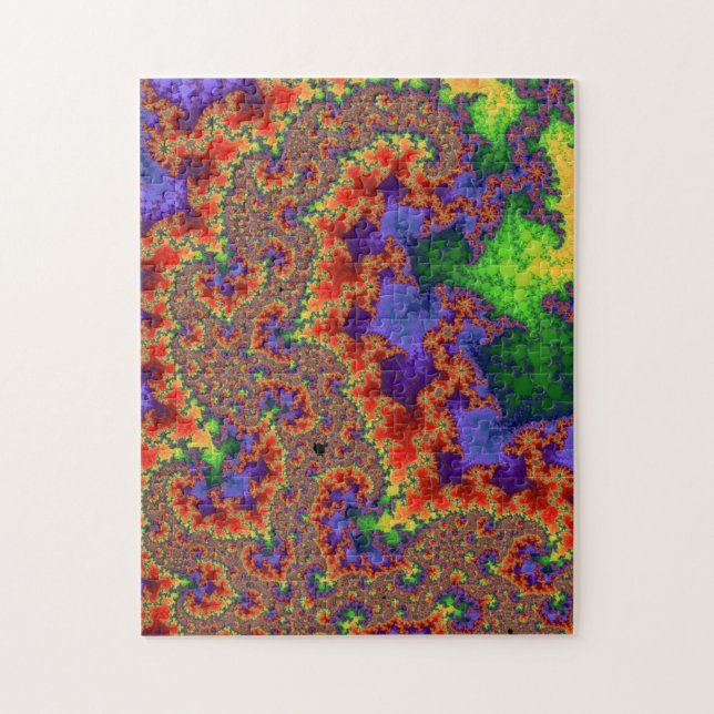 Psychedelic Chaos Jigsaw Puzzle (Vertical)