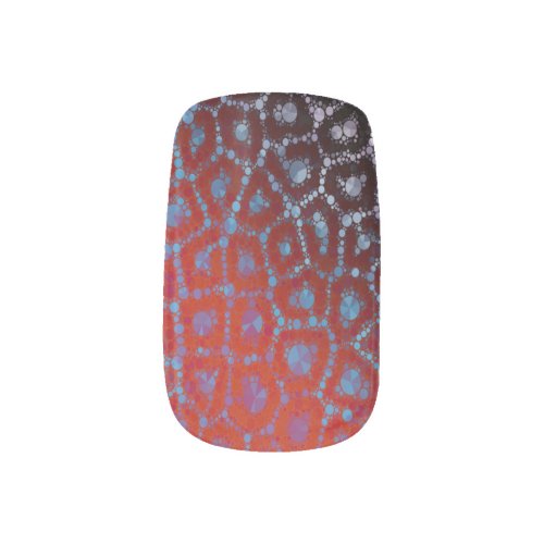 Psychedelic Cheetah Abstract Pattern Minx Nail Art