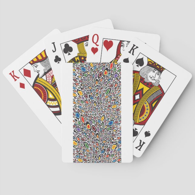 Psychedelic Cheetah Poker Cards (Back)