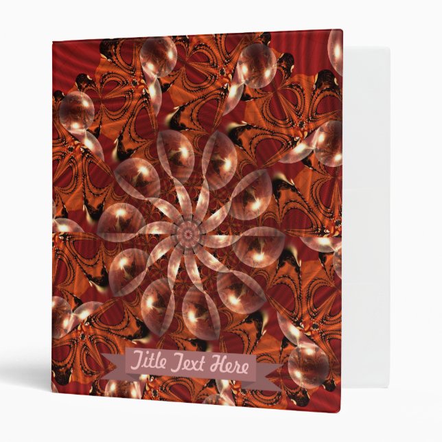 Psychedelic Choc Bubbles Spiral Album Binder (Front/Inside)