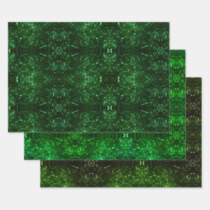 psychedelic christmas wrapping paper sheets