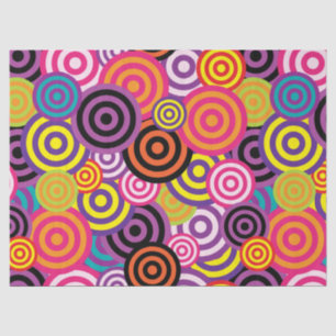 psychedelic circles tissue paper