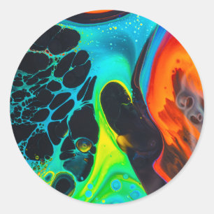 Psychedelic Classic Round Sticker