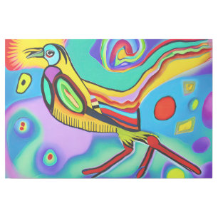 Psychedelic Cockerel: Colourful strident cockerel Gallery Wrap