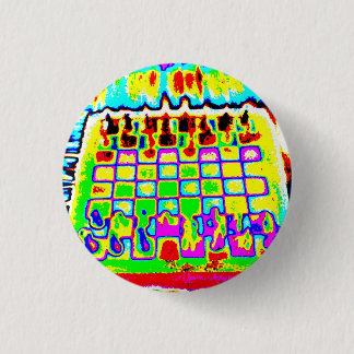 psychedelic color chessboard pin