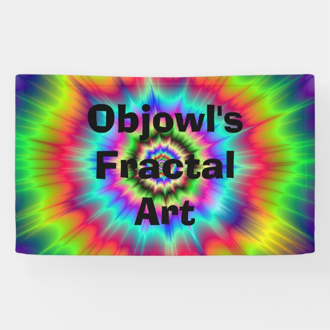 Psychedelic Color Explosion Banner (Horizontal)