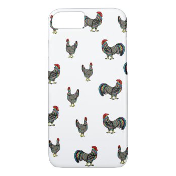 Psychedelic Colored Chickens Iphone Case by PugWiggles at Zazzle