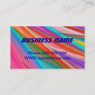 Psychedelic Colorful Abstract Fractal Art Business Card