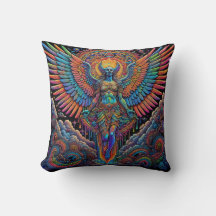 Psychedelic Colorful Angel Art