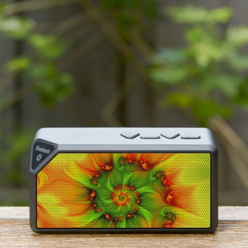 Psychedelic Colorful Modern Abstract Fractal Art Bluetooth Speaker