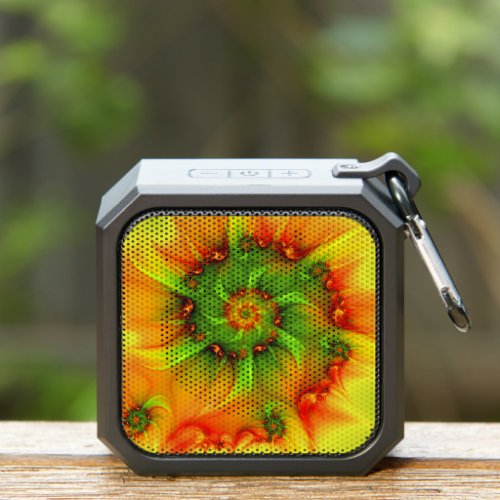 Psychedelic Colorful Modern Abstract Fractal Art Bluetooth Speaker