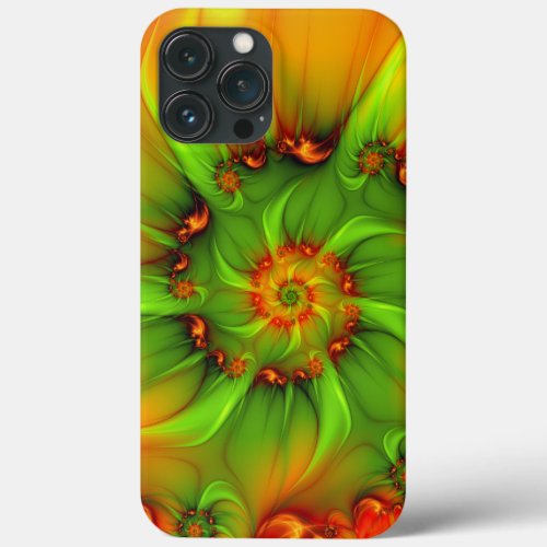 Psychedelic Colorful Modern Abstract Fractal Art iPhone 13 Pro Max Case