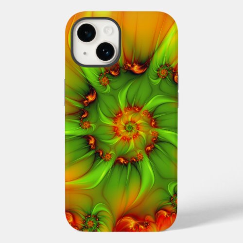 Psychedelic Colorful Modern Abstract Fractal Art Case_Mate iPhone 14 Case