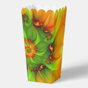 Psychedelic Colorful Modern Abstract Fractal Art Favor Boxes