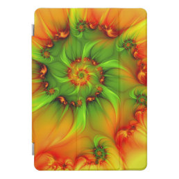 Psychedelic Colorful Modern Abstract Fractal Art iPad Pro Cover