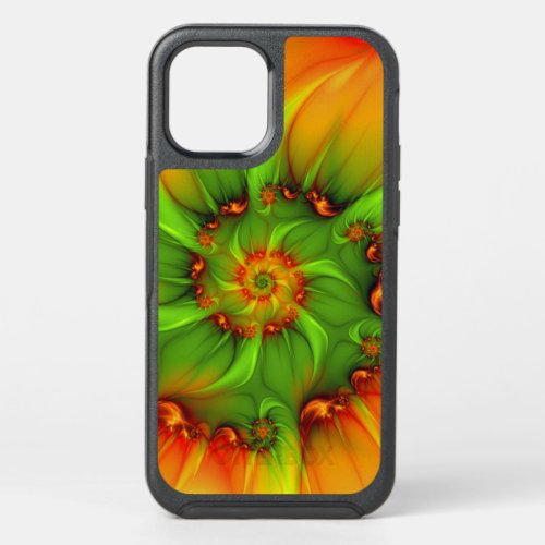 Psychedelic Colorful Modern Abstract Fractal Art OtterBox Symmetry iPhone 12 Case