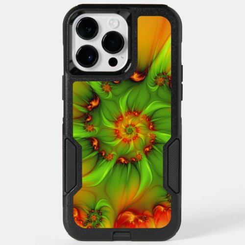 Psychedelic Colorful Modern Abstract Fractal Art OtterBox iPhone 14 Pro Max Case