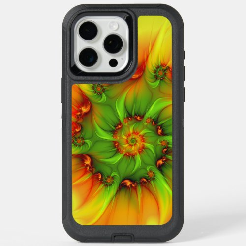 Psychedelic Colorful Modern Abstract Fractal Art iPhone 15 Pro Max Case