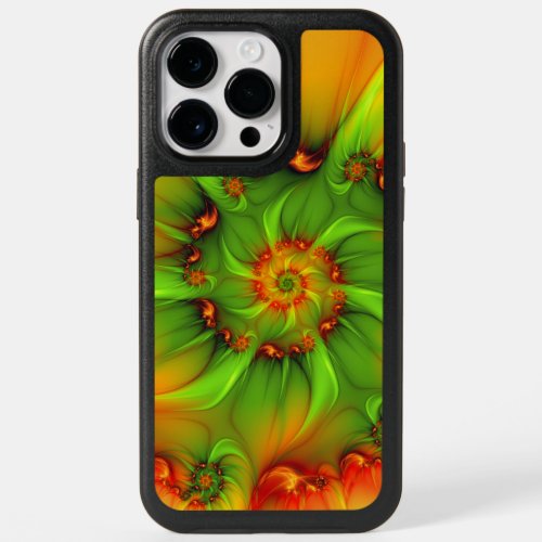 Psychedelic Colorful Modern Abstract Fractal Art OtterBox iPhone 14 Pro Max Case