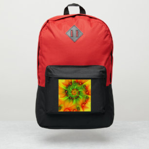 Psychedelic Colorful Modern Abstract Fractal Art Port Authority® Backpack