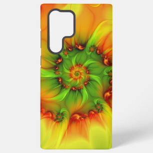 Psychedelic Colorful Modern Abstract Fractal Art Samsung Galaxy S22 Ultra Case