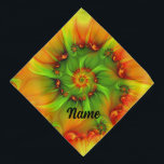 Psychedelic Colorful Modern Abstract Fractal Pet Bandana<br><div class="desc">Beautiful colors and shapes.
Design for your dog bandana and more.</div>