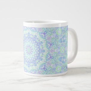 Psychedelic Colorful Pastel Ornate Hippie Mandala Giant Coffee Mug