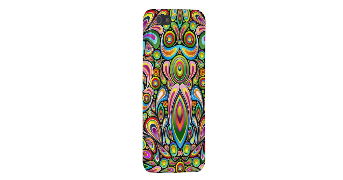 Psychedelic Colors Art Design iPhone 5 Glossy Case | Zazzle
