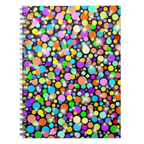 Psychedelic Colors Spheres Notebook