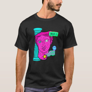 Psychedelic Cool Vaporwave Aesthetic Hello Cool St T-Shirt