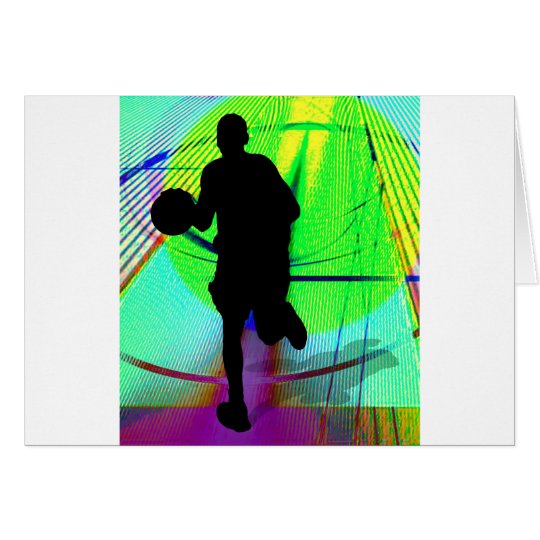 Psychedelic Court Basketball Card