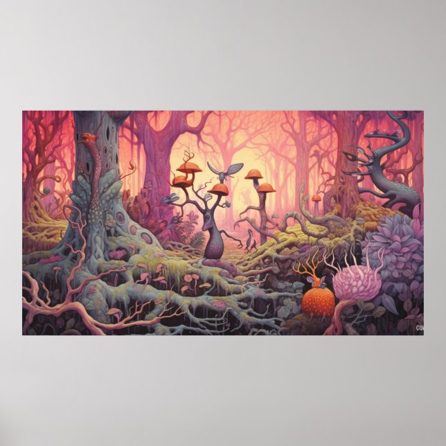 Psychedelic creature poster (Front)