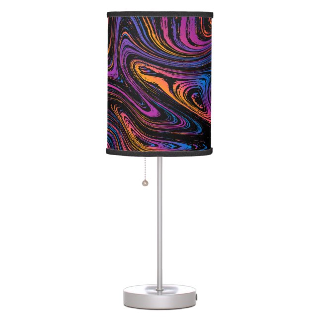 Psychedelic Current Swirl Table Lamp (Right)