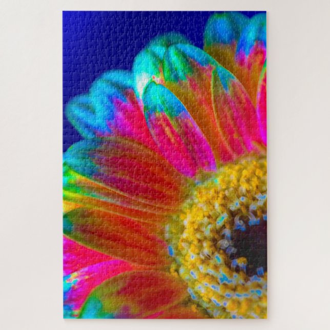 Psychedelic Daisy Jigsaw Puzzle (Vertical)