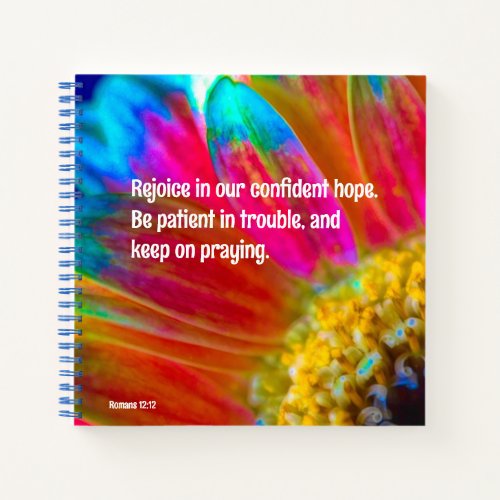 Psychedelic Daisy Romans 1212 Spiral Notebook