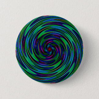 Psychedelic Dark Swirls Button
