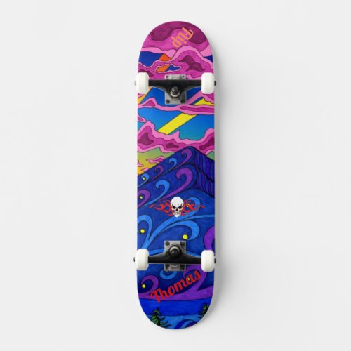 Psychedelic Deck for Skateboard