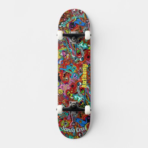 Psychedelic Deck for Skateboard