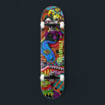 Psychedelic Deck for Skateboarders<br><div class="desc">Make this Psychedelic Deck for Skateboarders your own by adding your text. To access advanced editing tools,  please go to "Personalize this template" and click on "Details",  scroll down and press the "click to customize further" link.</div>
