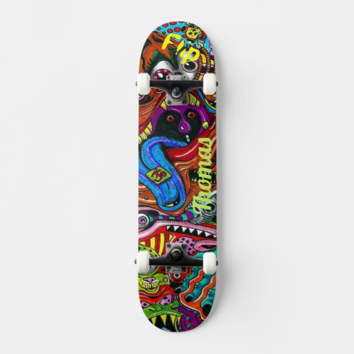 Psychedelic Deck for Skateboarders